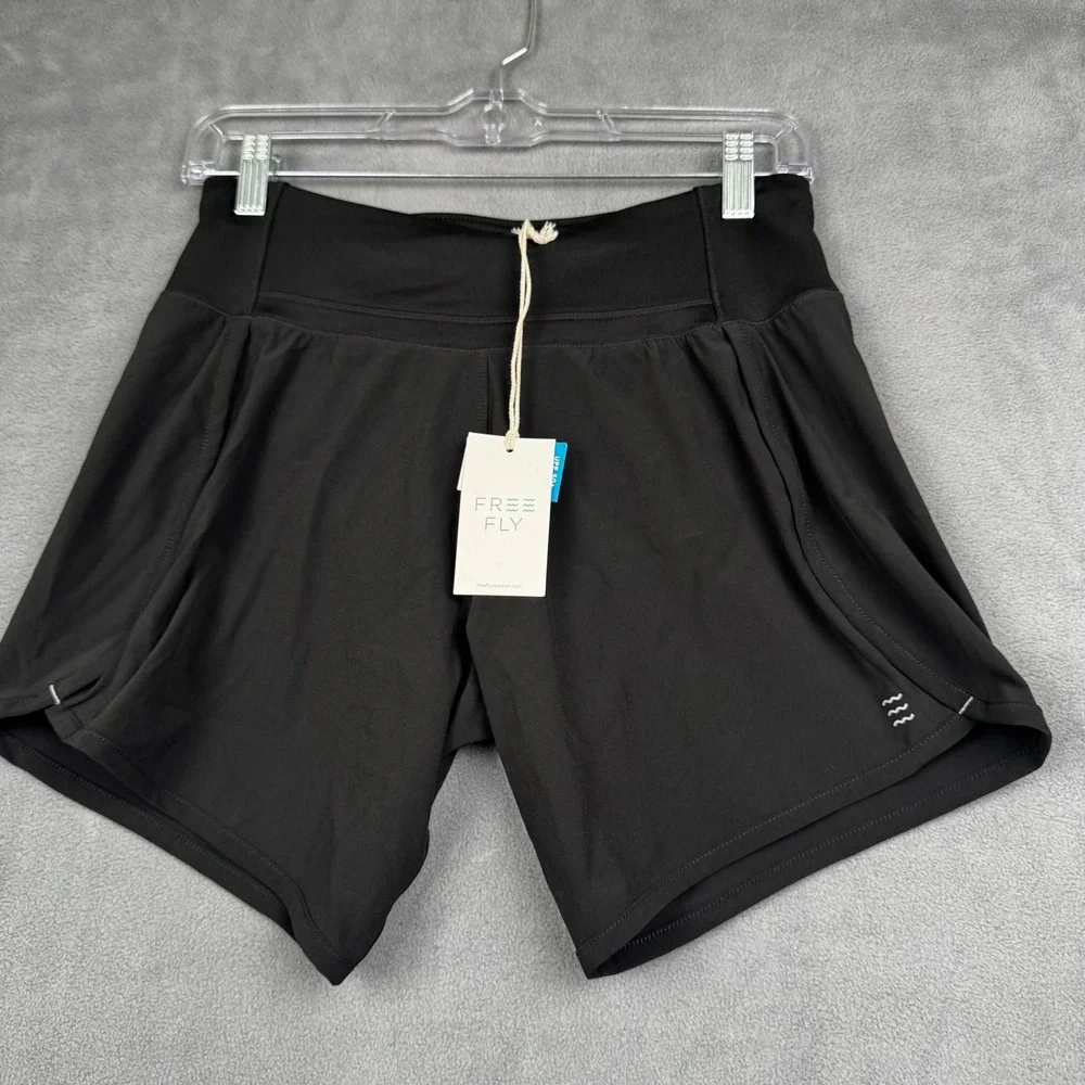 Free Fly Womens Bamboo-Lined Breeze Short 6 Inch Inseam Black XS WBS-6-300-XS